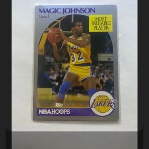 Magic Johnson NBA Hoops Trading Card